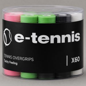 E-Tennis Perforated Overgrips x 60